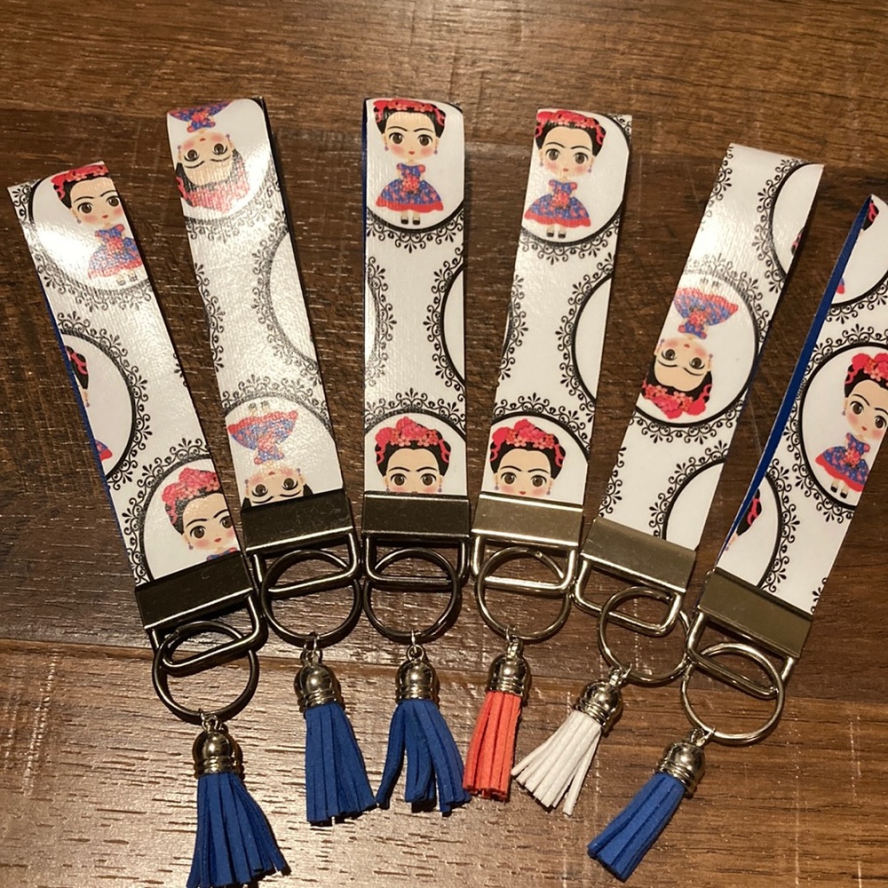 Frida Wrist Key Fob Chain with Tassel